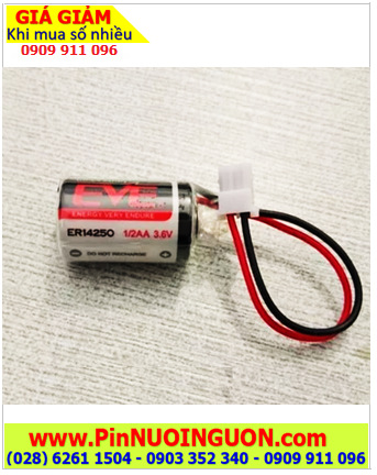 EVE ER14250; Pin lập trình KTS DELTA EVE ER14250 lithium 3.6v 1/2AA 1200mAh (ZẮC CẮM)